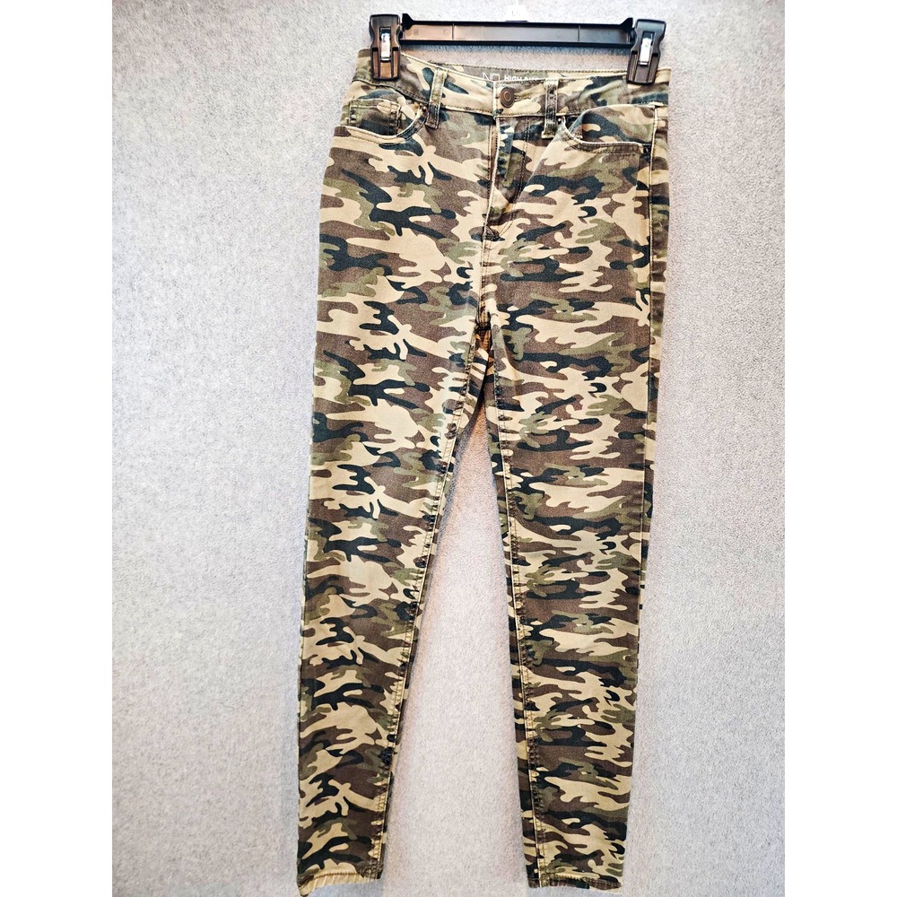 No Boundaries Camouflage High Rise Skinny Stretch Denim Pants size 3